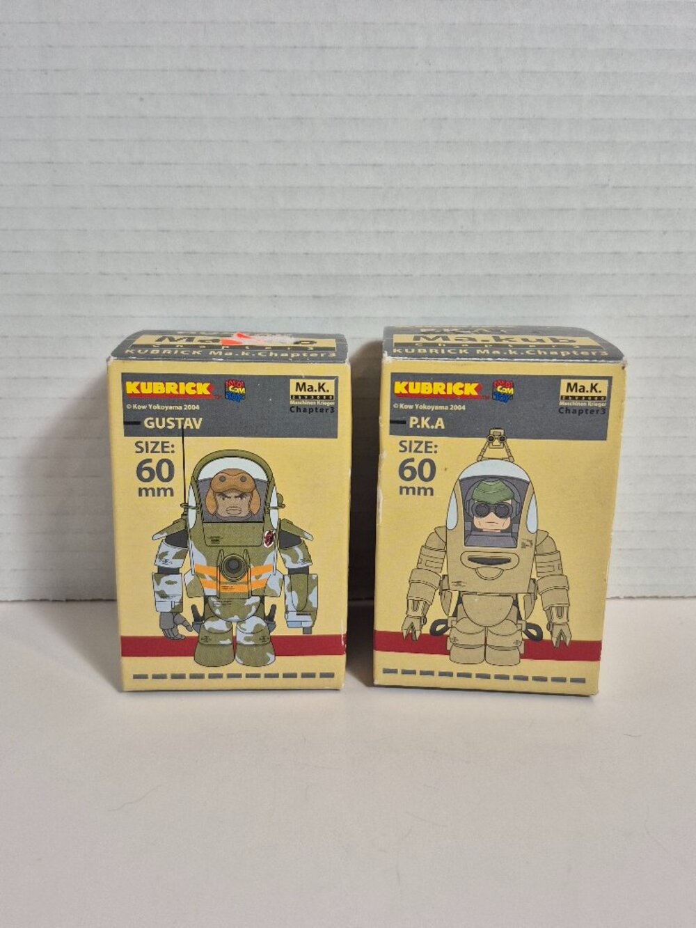Lot of 2 Medicom Kubrick Kow Yokoyama 2004 Chapter 3 New in Box